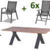HARTMAN Xanadu / Aruba Esstischgarnitur, Xerix/anthrazit, Alu/Teakholz, 2 Stapelsessel, 6 Multipos, 220x100cm -Ausgewählte Gartenmöbelgeschäfte 1 21179.jpg