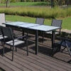 VILLANA Esstischset, Anthrazit/grau, Alu/Textilene, Ausziehtisch 160/220 X 90 Cm, 2 Relaxsessel, 4 Stapelsessel -Ausgewählte Gartenmöbelgeschäfte 1 21284.jpg