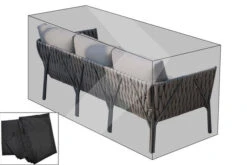 OUTFLEXX Premium Abdeckhaube Für Bänke Z.B. 20853/ 20701/ 20711, 223x90x60cm, Wasserbeständig, Schwarz