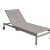 OUTFLEXX Rollliege, Silber, Edelstahl/Textilene,mit Verstellbarer Rückenlehne, 212x71x36cm