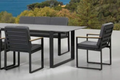 OUTFLEXX Alexander Stuhl, Mattgrau, Alu/Teak, 58x55x81cm, MitArmlehnen, Inkl. Polster -Ausgewählte Gartenmöbelgeschäfte 20119 03.jpg