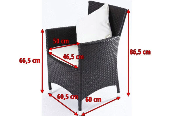 OUTFLEXX 2er Set Sessel, Braun, Polyrattan Inkl. Kissen Und Polster 7 OUTFLEXX 2er Set Sessel, Braun, Polyrattan Inkl. Kissen Und Polster – Bild 5