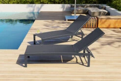 OUTFLEXX Liege, Anthrazit Matt/schwarz, Alu/Textilene, 190x62x34cm, Rückenlehne Verstellbar -Ausgewählte Gartenmöbelgeschäfte 20394 03.jpg