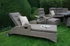 Ploß Rabida Comfort Rollliege, Champagner-meliert, Polyrattan, 198x68x44cm, Verstellbar, Hohe Sitzhöhe -Ausgewählte Gartenmöbelgeschäfte 20 20165.jpg