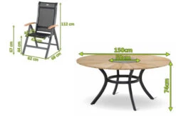 HARTMAN Provence / Alice Sitzgruppe, Xerix/schwarz, Alu/Teakholz, 4x4 Textilen, 5 Multipos, Ø150cm, Inkl. Eiskühler -Ausgewählte Gartenmöbelgeschäfte 21189 05.jpg