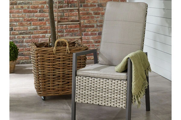 Ploß Louvra 2 Design-Diningsessel, Natur-anthrazit, Polyrattan, 59x72x111cm, Rücken Stufenlos Verstellbar 6 Ploß Louvra 2 Design-Diningsessel, Natur-anthrazit, Polyrattan, 59x72x111cm, Rücken Stufenlos Verstellbar – Bild 4