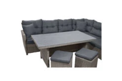 Ploß Vigo Dining-Lounge, Stahlgrau-meliert, Polyrattan, 7 Tlg., 5-6 Pers., 146x85cm, Inkl. Polster -Ausgewählte Gartenmöbelgeschäfte 21634 4.jpg