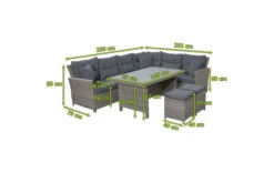 Ploß Vigo Dining-Lounge, Stahlgrau-meliert, Polyrattan, 7 Tlg., 5-6 Pers., 146x85cm, Inkl. Polster -Ausgewählte Gartenmöbelgeschäfte 21634 5.jpg
