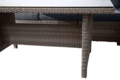 Ploß Vigo Dining-Lounge, Stahlgrau-meliert, Polyrattan, 7 Tlg., 5-6 Pers., 146x85cm, Inkl. Polster -Ausgewählte Gartenmöbelgeschäfte 21634 8.jpg