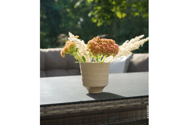 Ploß Rabida Dining-Lounge, Champagner-meliert, Polyrattan, 7 Tlg., 5-6 Pers., 146x85cm, Inkl. Polster 15 Ploß Rabida Dining-Lounge, Champagner-meliert, Polyrattan, 7 Tlg., 5-6 Pers., 146x85cm, Inkl. Polster – Bild 13