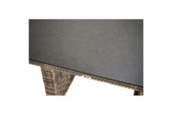 Ploß Rabida Lounge-Tisch, Champagner-meliert, Polyrattan, 140x85cm, Glasplatte In Steinoptik -Ausgewählte Gartenmöbelgeschäfte 21637 3.jpg