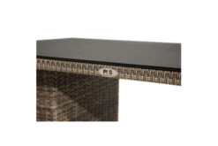 Ploß Rabida Lounge-Tisch, Champagner-meliert, Polyrattan, 140x85cm, Glasplatte In Steinoptik -Ausgewählte Gartenmöbelgeschäfte 21637 4.jpg