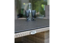 Ploß Rabida Lounge-Tisch, Champagner-meliert, Polyrattan, 140x85cm, Glasplatte In Steinoptik -Ausgewählte Gartenmöbelgeschäfte 21637 7.jpg