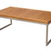 OUTFLEXX Kaffeetisch, Natur, FSC-Teak / Edelstahl, 110x60x40 Cm -Ausgewählte Gartenmöbelgeschäfte 21655 3.JPG 1