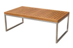 OUTFLEXX Ecklounge, Natur/grau, Edelstahl/Teak, 5 Personen, Inklusive Sessel Und Tisch 110 X 60 Cm, Lehne Links -Ausgewählte Gartenmöbelgeschäfte 21655 3.JPG