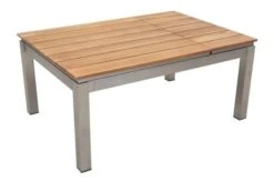OUTFLEXX Multifunktionstisch, Natur, FSC-Teak / Edelstahl, 100/118x70/90x45/60cm, Platten Mehrfach Verstellbar -Ausgewählte Gartenmöbelgeschäfte 21656 14.JPG