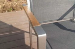 OUTFLEXX Stapelsessel, Schwarz, FSC-Teak / Edelstahl / Textilene, 63x57x93 Cm -Ausgewählte Gartenmöbelgeschäfte 21670 9.JPG