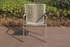 OUTFLEXX Stapelsessel, Grau, Edelstahl / Rope, 63x57x91 Cm -Ausgewählte Gartenmöbelgeschäfte 21671 2.JPG