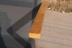 OUTFLEXX Stapelsessel, Schwarz, FSC-Teak / Edelstahl / Textilene, 60x56x85 Cm, Modernes Design -Ausgewählte Gartenmöbelgeschäfte 21672 4.JPG