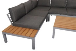 VILLANA Ecklounge, Silber/dunkelgrau, Alu/Holzimitat, 5 Personen, Inkl. Loungetisch, Seitenablagen Aus Holzimitat -Ausgewählte Gartenmöbelgeschäfte 21735 5.jpg
