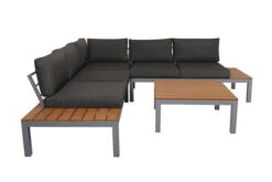 VILLANA Ecklounge, Silber/dunkelgrau, Alu/Holzimitat, 5 Personen, Inkl. Loungetisch, Seitenablagen Aus Holzimitat -Ausgewählte Gartenmöbelgeschäfte 21735 7.jpg