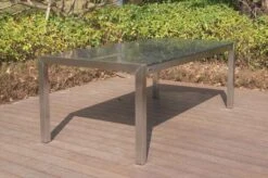 OUTFLEXX Esstisch, Grau, Granit / Edelstahl, 200x100 Cm, 2 Teilige Tischplatte -Ausgewählte Gartenmöbelgeschäfte 21743 1.JPG