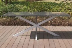 OUTFLEXX Esstisch, Grau, Granit / Edelstahl, 200x100 Cm, Modernes Design -Ausgewählte Gartenmöbelgeschäfte 21746 2.JPG