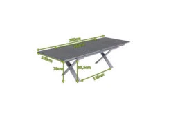 OUTFLEXX Ausziehtisch, Silber, Alu/Spraystone, 180/280x100cm, Schubladenauszug -Ausgewählte Gartenmöbelgeschäfte 21749 5.jpg