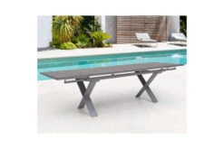 OUTFLEXX Ausziehtisch, Silber, Aluminium/HPL, 180/280x100cm, Schubladenauszug -Ausgewählte Gartenmöbelgeschäfte 21750 10.jpg