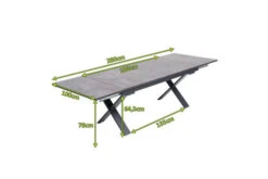 OUTFLEXX Ausziehtisch, Anthrazit Matt, Aluminium/HPL, 180/280x100cm, Schubladenauszug -Ausgewählte Gartenmöbelgeschäfte 21754 5.jpg