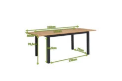 OUTFLEXX Ausziehtisch, Anthrazit Matt, Alu/FSC-Teak, 150/210x90cm, Synchronauszug Mit Butterfly-Funktion -Ausgewählte Gartenmöbelgeschäfte 21778 5.jpg