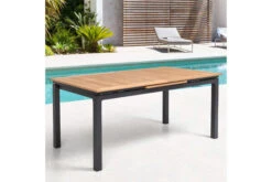 OUTFLEXX Ausziehtisch, Anthrazit Matt, Alu/FSC-Teak, 180/240x100cm, Automatischer Ausziehmechanismus -Ausgewählte Gartenmöbelgeschäfte 21779 01.jpg
