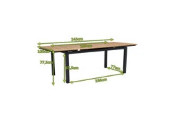 OUTFLEXX Ausziehtisch, Anthrazit Matt, Alu/FSC-Teak, 180/240x100cm, Automatischer Ausziehmechanismus -Ausgewählte Gartenmöbelgeschäfte 21779 05.jpg