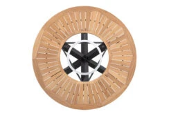 OUTFLEXX Esstisch, Anthrazit Matt, Alu/FSC-Teak, Ø150x75,5cm, Mit Glasinlay -Ausgewählte Gartenmöbelgeschäfte 21780 3.jpg