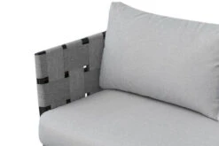 OUTFLEXX Ecklounge, Anthrazit Matt/hellgrau, Alu/Spuncrylic, 3-tlg., Tisch 76x76cm 4-5 Pers -Ausgewählte Gartenmöbelgeschäfte 21793 6.jpg