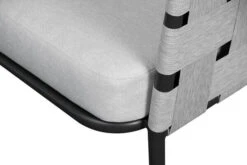 OUTFLEXX Ecklounge, Anthrazit Matt/hellgrau, Alu/Spuncrylic, 3-tlg., Tisch 76x76cm 4-5 Pers -Ausgewählte Gartenmöbelgeschäfte 21793 8.jpg