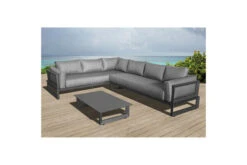 OUTFLEXX Ecklounge, Anthrazit Matt/dunkelgrau, Alu/Spuncrylic, 3-tlg., Tisch 110x62cm, 5-6 Pers -Ausgewählte Gartenmöbelgeschäfte 21805 1.jpg