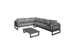 OUTFLEXX Ecklounge, Anthrazit Matt/dunkelgrau, Alu/Spuncrylic, 3-tlg., Tisch 110x62cm, 5-6 Pers -Ausgewählte Gartenmöbelgeschäfte 21805 11.jpg