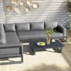 OUTFLEXX Ecklounge, Anthrazit Matt/dunkelgrau, Alu/Spuncrylic, 3-tlg., Tisch 110x62cm, 5-6 Pers -Ausgewählte Gartenmöbelgeschäfte 21805 12.jpg