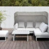 OUTFLEXX Willis Loungemöbel, Hellgrau, Alu/Polyester, 4-5 Personen, Mit Faltbarem Dach, Inkl. Loungetisch Und Hocker -Ausgewählte Gartenmöbelgeschäfte 21821 1.jpg