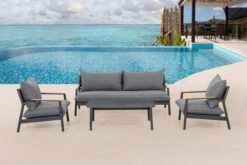 OUTFLEXX Monti Loungemöbel, Dunkelgrau, Alu/Teak/Keramikglas/Polyester, Für 4 Personen, Inkl. Loungetisch -Ausgewählte Gartenmöbelgeschäfte 21823 4.jpg