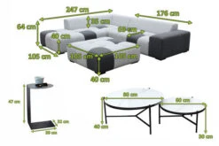 OUTFLEXX Sam Corner Loungeset, Sooty/lead Chine, Alu/Sunbrella, 5-6 Personen, Inkl. 1x Beistelltisch, 2x Loungetisch -Ausgewählte Gartenmöbelgeschäfte 21845 5.jpg