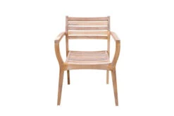 OUTFLEXX Armlehnensessel, Natur/beige, Akazie, 60 X 55 X 84 Cm, Stapelbar -Ausgewählte Gartenmöbelgeschäfte 21917 3.jpg