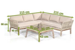 SUNNY SMART Bella Loungemöbel, Sand, Alu/Akazienholz/Polyrope, Inkl. Dekokissen, Inkl. Polster -Ausgewählte Gartenmöbelgeschäfte 21968 3.jpg