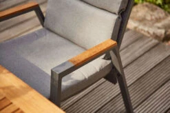 SIENA GARDEN Savona Sessel, Matt Graphit , Alu/FSC-Teak/Texfabric, 74x60x110 Cm, Verstellbare Rückenlehne, Inkl. Polster -Ausgewählte Gartenmöbelgeschäfte 21993 4.jpg