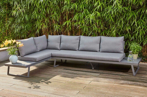 SIENA GARDEN Larina Loungemöbel, Matt Graphit, Aluminium, 2-teilig, Inkl. Sitz-und Rückenkissen, Für Bis Zu 5 Personen 3 SIENA GARDEN Larina Loungemöbel, Matt Graphit, Aluminium, 2-teilig, Inkl. Sitz-und Rückenkissen, Für Bis Zu 5 Personen