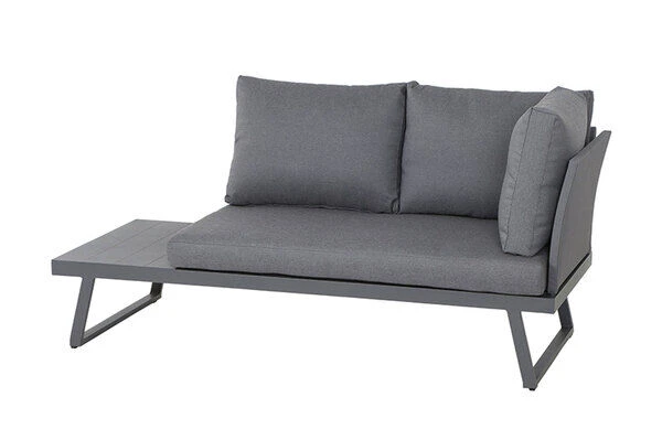 SIENA GARDEN Larina Loungemöbel, Matt Graphit, Aluminium, 2-teilig, Inkl. Sitz-und Rückenkissen, Für Bis Zu 5 Personen 5 SIENA GARDEN Larina Loungemöbel, Matt Graphit, Aluminium, 2-teilig, Inkl. Sitz-und Rückenkissen, Für Bis Zu 5 Personen – Bild 3