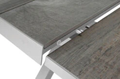 SIENA GARDEN Sincro Ausziehtisch, Matt Weiß-grau/washed Grey, Alu/Keramik, 200/260x100 Cm, Synchroner Auszugsmechanismus -Ausgewählte Gartenmöbelgeschäfte 21998 6.jpg