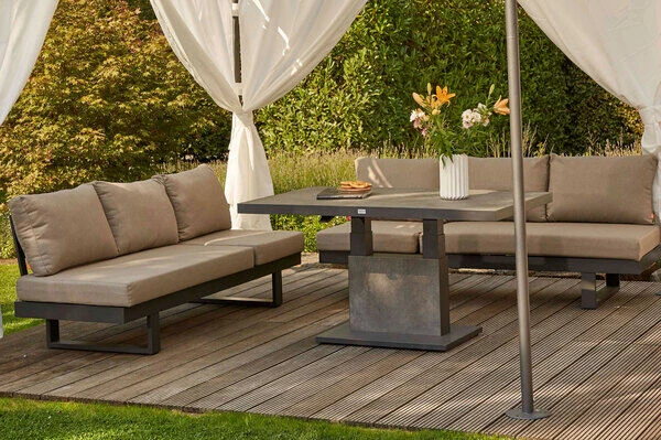 SIENA GARDEN Bellani Lifttisch, Matt Anthrazit/dunkelgrau, Alu/Keramik, 140x85x50-72 Cm, Stufenlos Verstellbar 9 SIENA GARDEN Bellani Lifttisch, Matt Anthrazit/dunkelgrau, Alu/Keramik, 140x85x50-72 Cm, Stufenlos Verstellbar – Bild 7