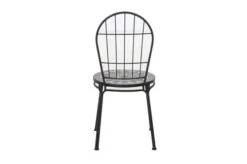 SIENA GARDEN Como Stapelstuhl, Matt Schwarz, Stahl/Keramik, 49x43x93,5 Cm, Mit Mosaikoptik -Ausgewählte Gartenmöbelgeschäfte 22023 4.jpg